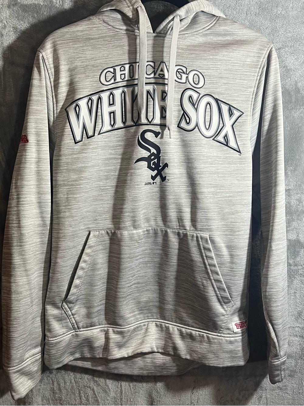 Stitches Chicago White Sox Heather Gray Pullover Hoodie